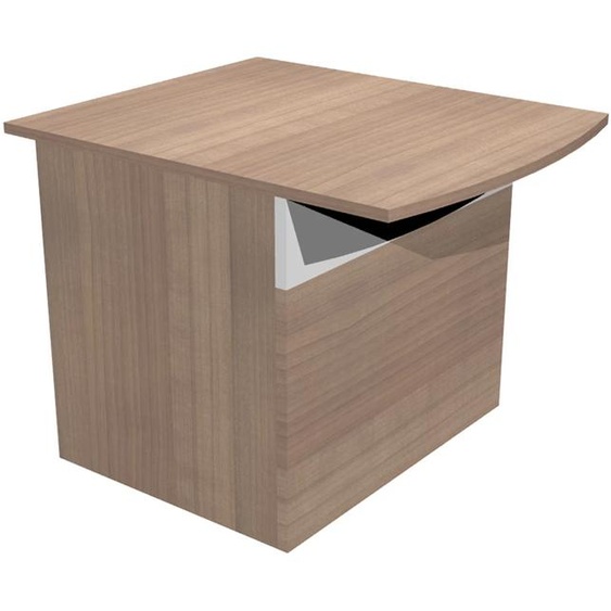 Module bas de banque daccueil OLA - L.80 cm - Noyer