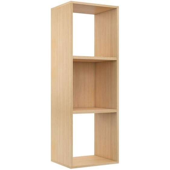 Module bibliothèque multicases - 3 cases - Chêne