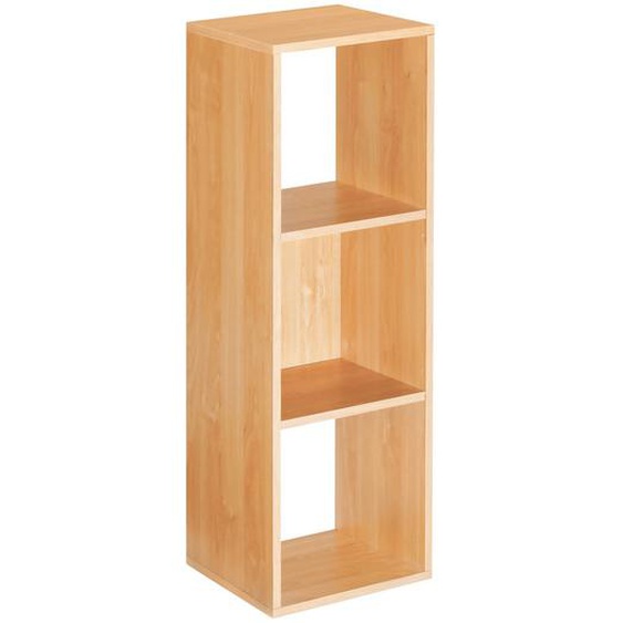 Module bibliothèque multicases Classic -  3 cases - Hêtre