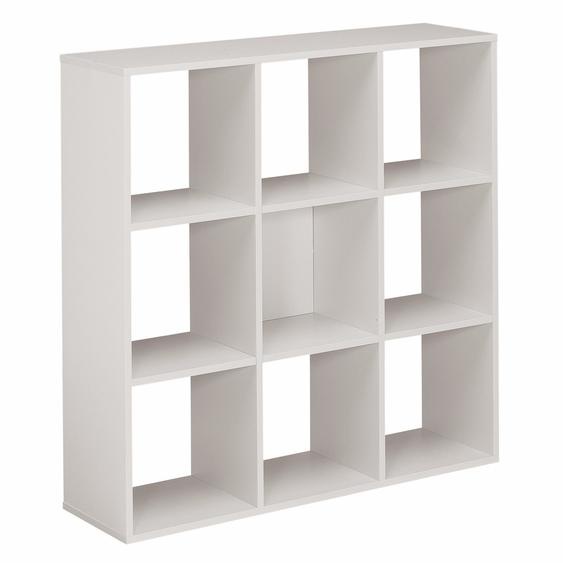 Module bibliothèque multicases Color -  9 cases - Aluminium
