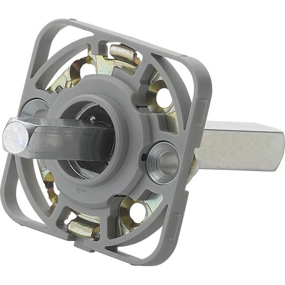 Module de montage carré Hoppe pour poignées de porte Hoppe, carré 10/72 mm, acier couleur aluminium