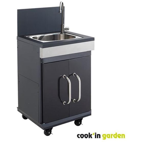 Module évier - COOKIN GARDEN - Fidgi - Intégrable aux bbq Fidgi 3&4 - Crédence - Evier et robinet inox