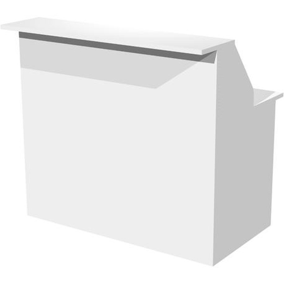 Module haut de banque daccueil OLA - L.120 cm - Blanc