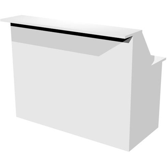 Module haut de banque daccueil OLA - L.140 cm - Blanc