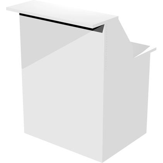 Module haut de banque daccueil OLA - L.80 cm - Blanc