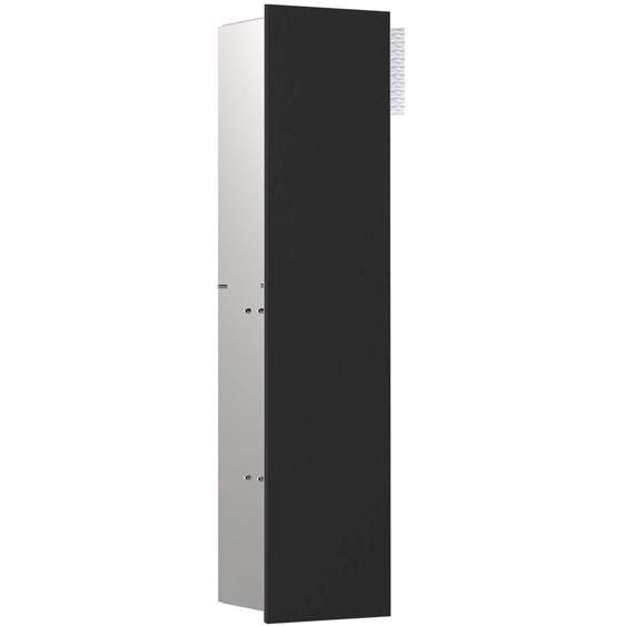 Module WC emco asis pure, montage encastré, charnière de porte à gauche, façade en verre sur toute la longueur, 730x170mm, avec compartiment pour rouleau de réserve, 975528510
