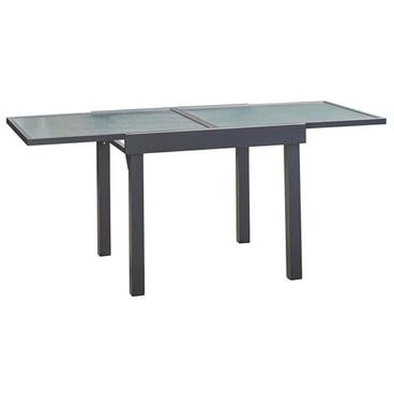 MODULO  Table de jardin en aluminium extensible gris 4/8 places