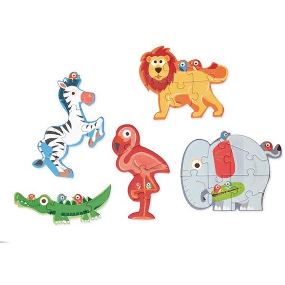Mon Premier Puzzle - Safari Multicolor