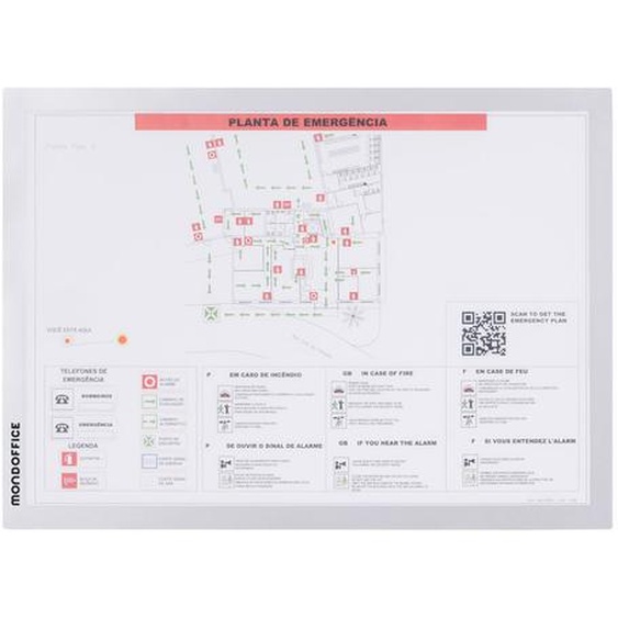 MONDOFFICE Pochette murale Cadre daffichage adhésif A3 - Cadre argent - Lot de 2