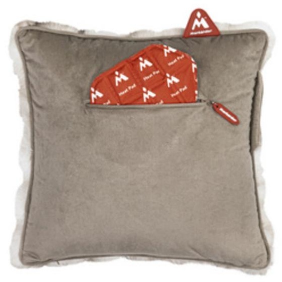 Coussin chauffant avec Heat Pad, peluche, gris
