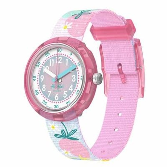Montre Fille Flik Flak X Monbento Rose, Blanc FPNP175