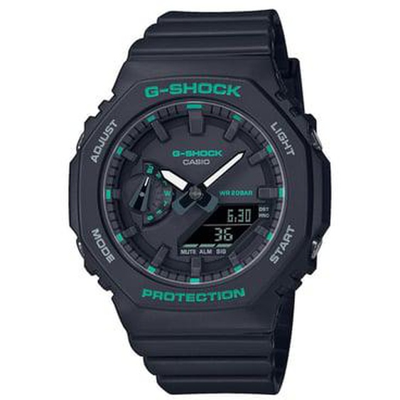 Montre Homme Casio G-shock Noir, Vert GMA-S2100GA-1AER