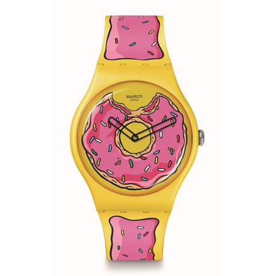 Montre Mixte The simpsons Jaune, Rose SO29Z134
