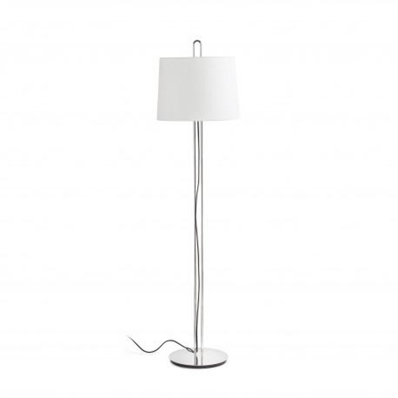 MONTREAL Lampadaire chrome/blanc