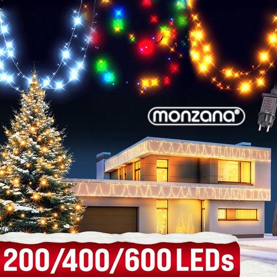 Monzana Guirlande lumineuse 600 LED Blanc froid illumination intérieur extérieur guirlande de Noël éclairage décoration