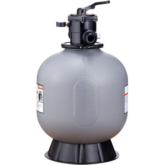 Mophorn - Filtre à sable pour piscine hors sol de 22 pouces, débit jusquà 55 gpm, système de filtration avec vanne multi-voies à 7 voies, filtre,