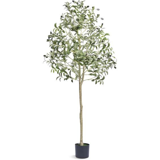 Mophorn - Olivier Artificiel 1.5m Faux Plante Materiau pe Anti-Tip Tilt Protection Lifelike Green Fake Potted Tree Home Office Decor