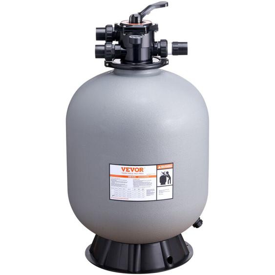 Mophorn - vevor Filtre a sable 609,6mm systeme de filtre a sable pour piscine hors sol avec valve multi-ports 7 voies debit 65GPM fonction filtre,