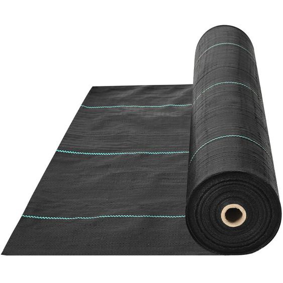 Mophorn - vevor Toile de Paillage Anti-Mauvaises Herbes 1x50 m Geotextile Tisse Anti Repousse Herbe Sous Gravier 100 g/m² Toile pp Permeable