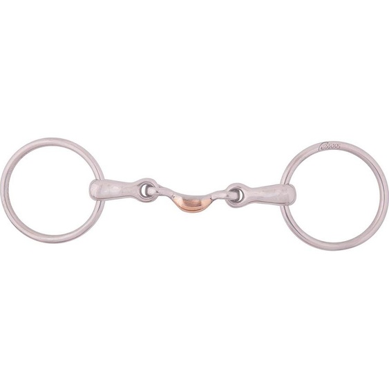 Mors de filet à eau Pessoa Magic Syst double pommeau laiton 14mm