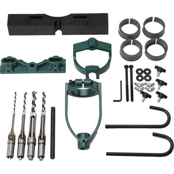 Mortier de banc de bois, fonte durable, plusieurs diamètres de mèches