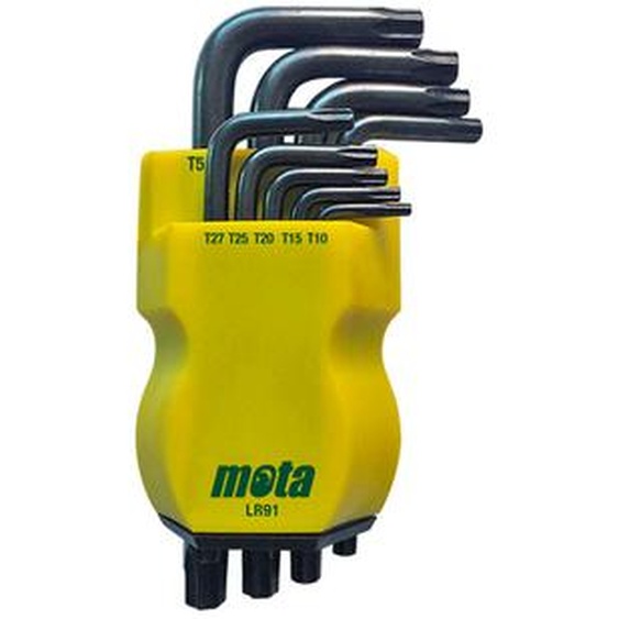 Mota Herramientas Lr91 Jeu de clés de sécurité Torx Jaune Jaune One Size