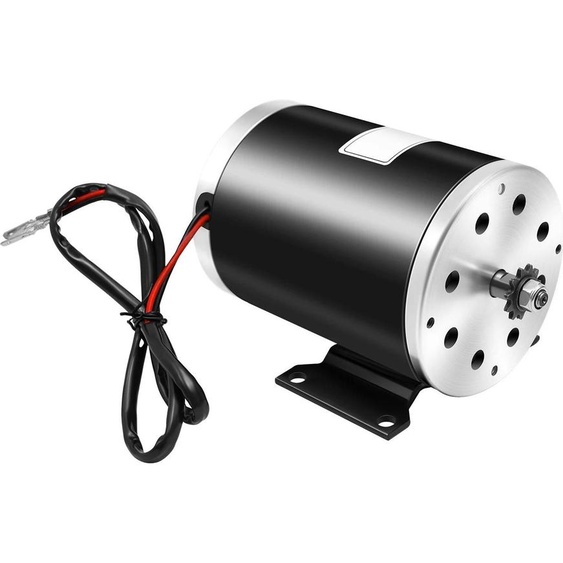 Moteur à courant continu avec balais - Type MY1020 - 36V - Plus de 400 W - Réversible - Pour mini-moto, ATV, kart, vélo électrique - Noir