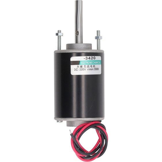 Moteur à courant continu, boîtier en alliage daluminium, bobine en laiton, haute conductivité, faible dégagement de chaleur, engrenage à vis sans fin, 30 W, 3500 tr/min, 220 V CC