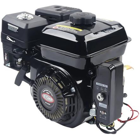 Moteur à essence 212CC, 7,5 CV démarreur électrique, avec arbre à clé, châssis en acier ,