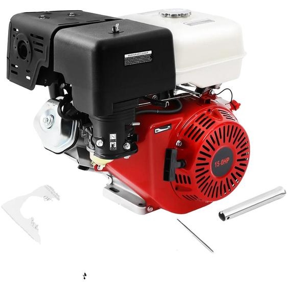 Moteur à essence, 4 temps, puissance 15 CV, rouge