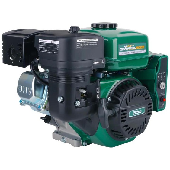 Moteur à essence PE-212E-EU - 7 chevaux, 212 cm³, 4 temps, OHV - Démarreur électrique - Arbre horizontal - 3,6 kW