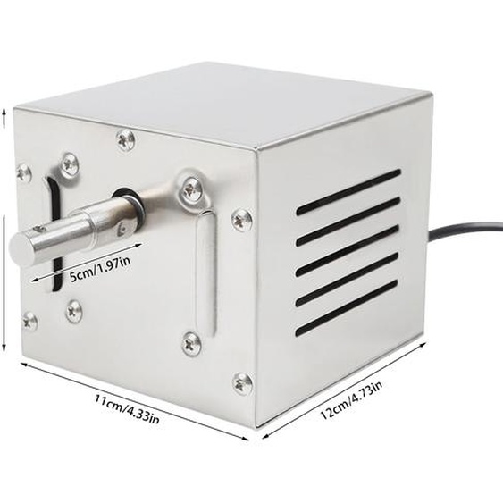 Moteur BBQ en acier inoxydable, filaire, électrique, design moderne, puissance 25W, BLANC