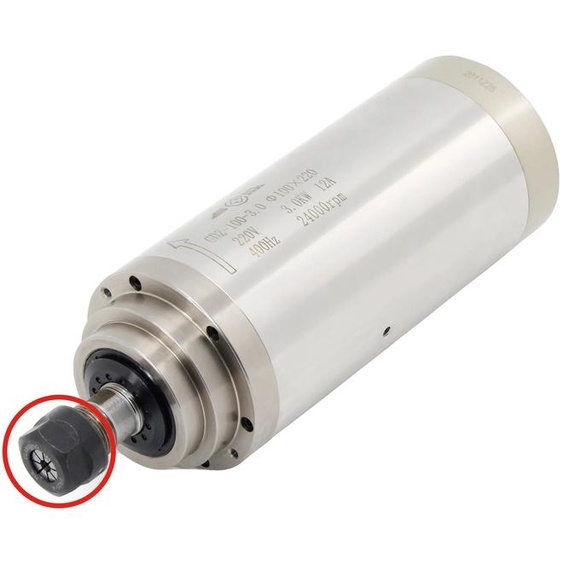 Moteur de broche CNC, puissance 3 kW, refroidissement par eau, broche seule