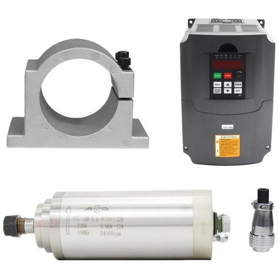 Moteur de broche CNC, puissance 3 kW, refroidissement par eau, kit 2