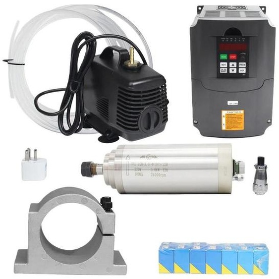 Moteur de broche CNC, puissance 3 kW, refroidissement par eau, kit 4