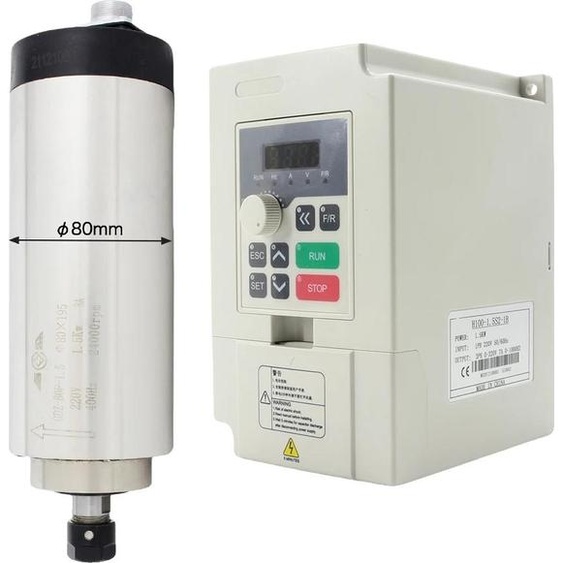 Moteur de broche de tour CNC, 24000 tr/min, refroidi par air, kit 1