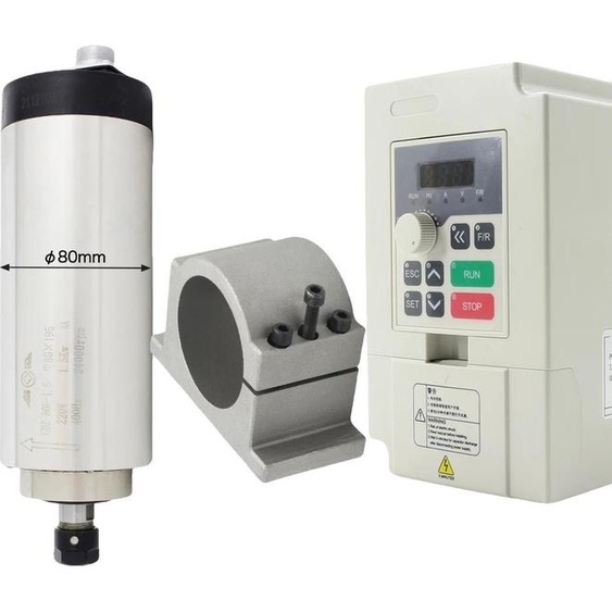 Moteur de broche de tour CNC, 24000 tr/min, refroidi par air, kit 2