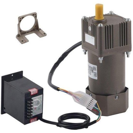 Moteur électrique 90 W, 220 V, monophasé, asynchrone, 4 pôles, vitesse réglable, en métal (rapport 20K)