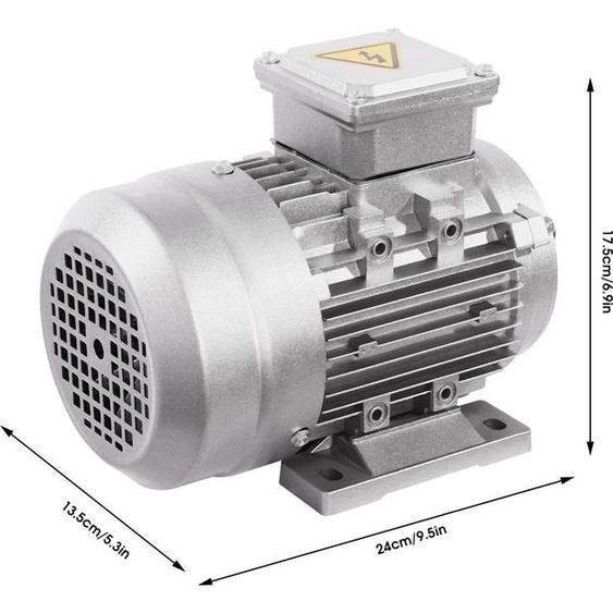 Moteur électrique - Moteur asynchrone triphasé de 0,75 kW - 1400 tr/min - Moteur dentraînement industriel