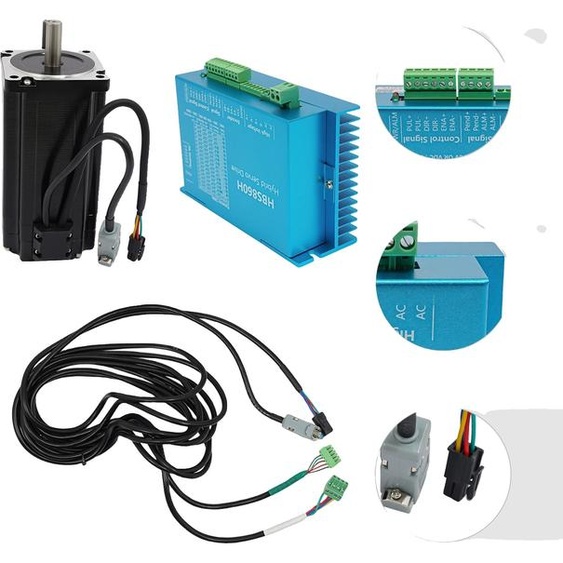 Moteur pas à pas à boucle fermée, couple de 12Nm, tension dimpulsion de 5-24V, fréquence de réaction de 200KHz