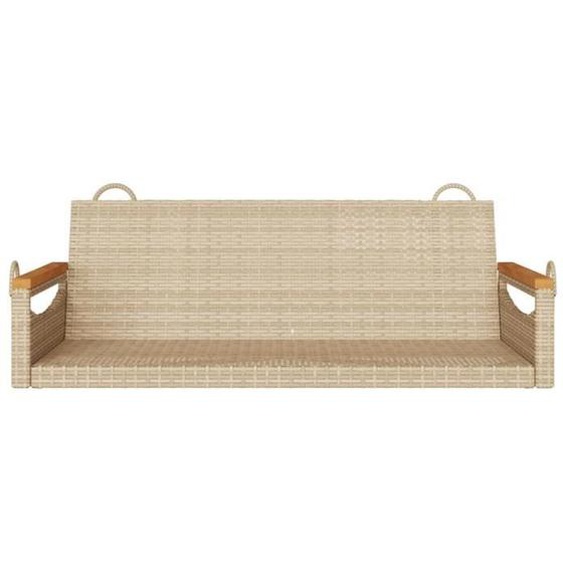 Balancelle - MOTHINESSTO - 13410X - Résine tressée - Beige - 109x62x40 cm