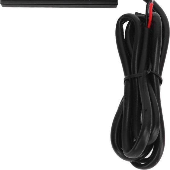 Moto Indicateur numérique de température de leau Ultra-mince DC 12V LCD avec adaptateur de capteur 18mm pour la plupart des motos Rouge