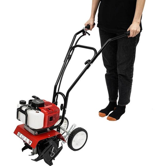 Motobineuse et motoculteur à essence - 52 cm³ - Ameublissement du sol & traçage de sillons - Pour les champs et les vergers - Pour différents terrains