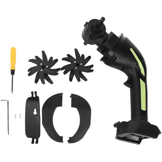 Motoculteur électrique, mini-cultivateur rechargeable et sans fil pour ameublir le sol, désherber