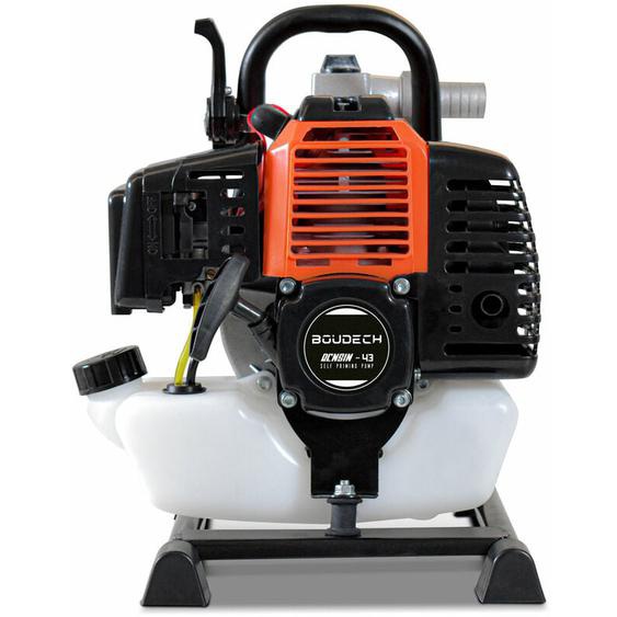 Boudech - Motopompe à eau thermique auto-amorçante avec moteur à essence 42,7Cc