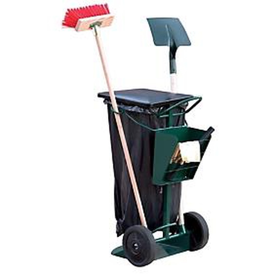 MOTTEZ Chariot de voirie 2 roues pour sac poubelle 150 L