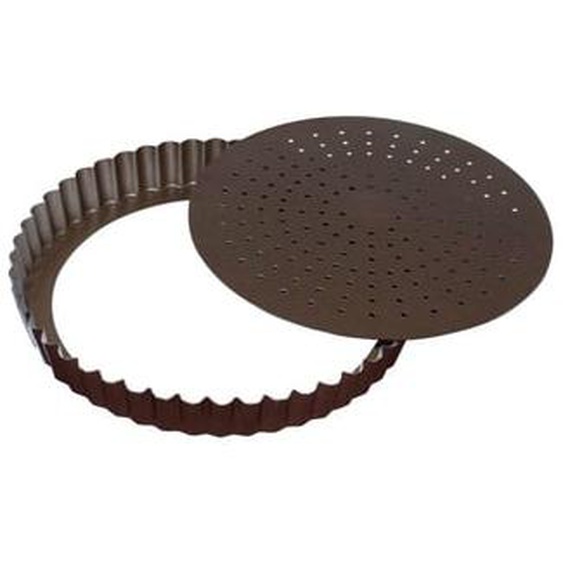 Moule à tarte rond cannelé fond mobile