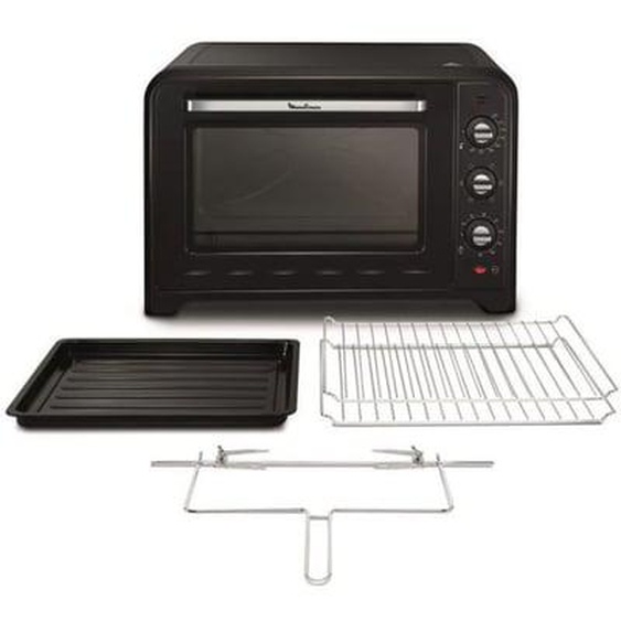 MOULINEX YY2917FB Optimo Mini Four 60L, 7 modes de cuisson, 2 200W, Jusqua 240°, Four convection, Chaleur tournante, Décongélation
