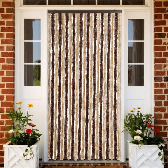 Moustiquaire Beige et marron clair 90x220 cm Chenille