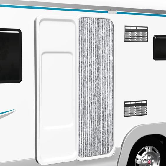 Moustiquaire Blanc et gris 56x200 cm Chenille